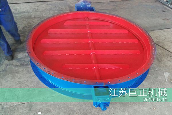 圓形擋板門（直徑150cm），順利完工